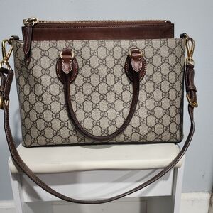 GUCCI GG Supreme 2Way Shoulder Bag Handbag